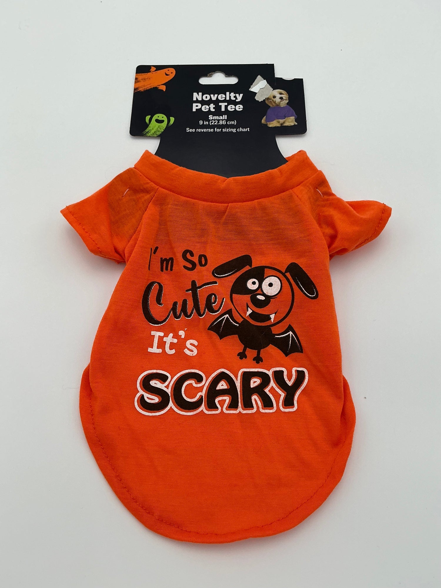 “I’m So Cute It’s Scary” Halloween Pet Tee – Size Small (New) Indiana Pet Supply