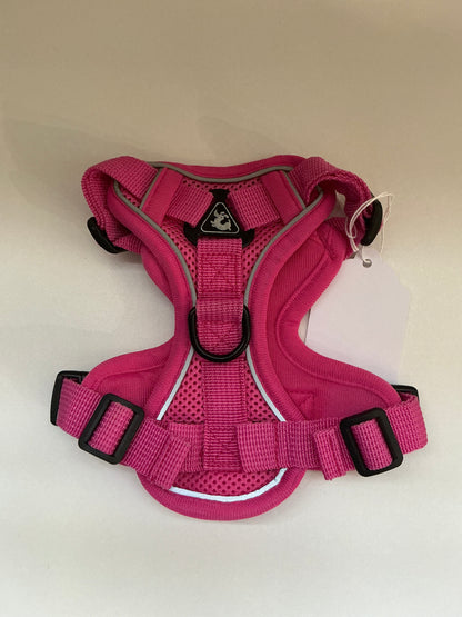 Pink Dog Harness Size Medium with 4FT Leash