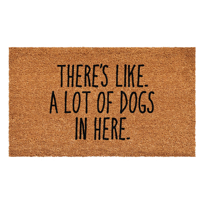 There's like a lot of dogs here Pet Doormat