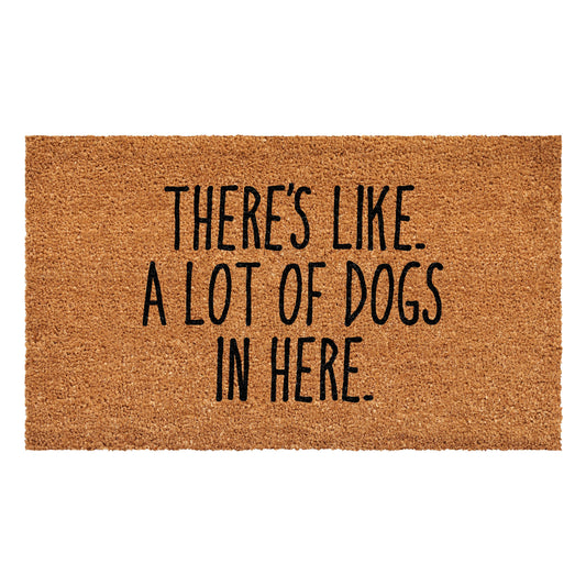 There's like a lot of dogs here Pet Doormat