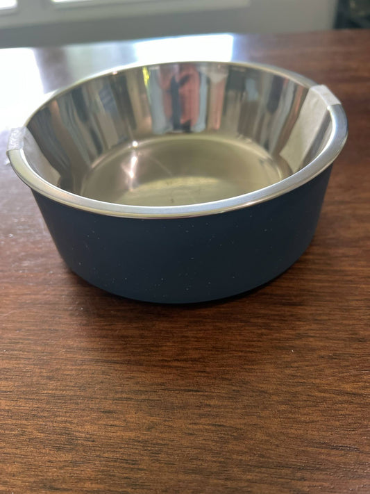 Boots & Barkley Melanine Blue Speckled Dog Bowl - Large