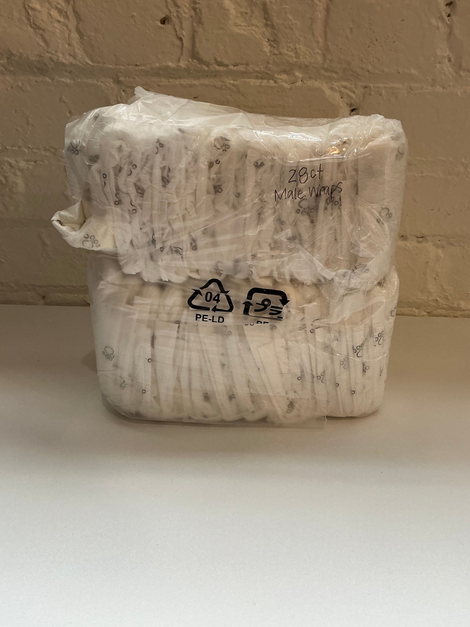 Male Wraps L/XL – Disposable Dog Diapers for Male Dogs (Unbranded Pack) Indiana Pet Supply