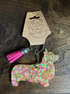 Glitter Breed Keychain (Various Breeds/Colors)