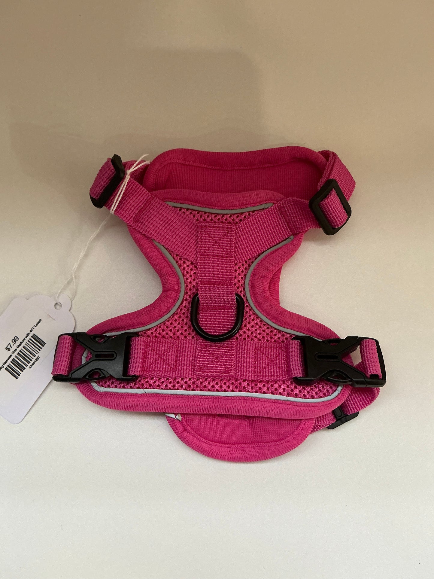 Pink Dog Harness Size Medium with 4FT Leash