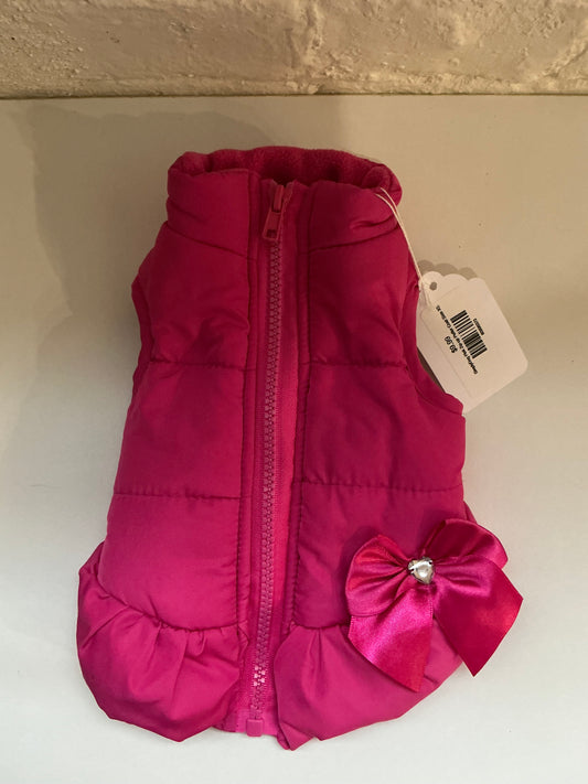 SimplyDog Pink Zip-up Puffer Coat Size XS