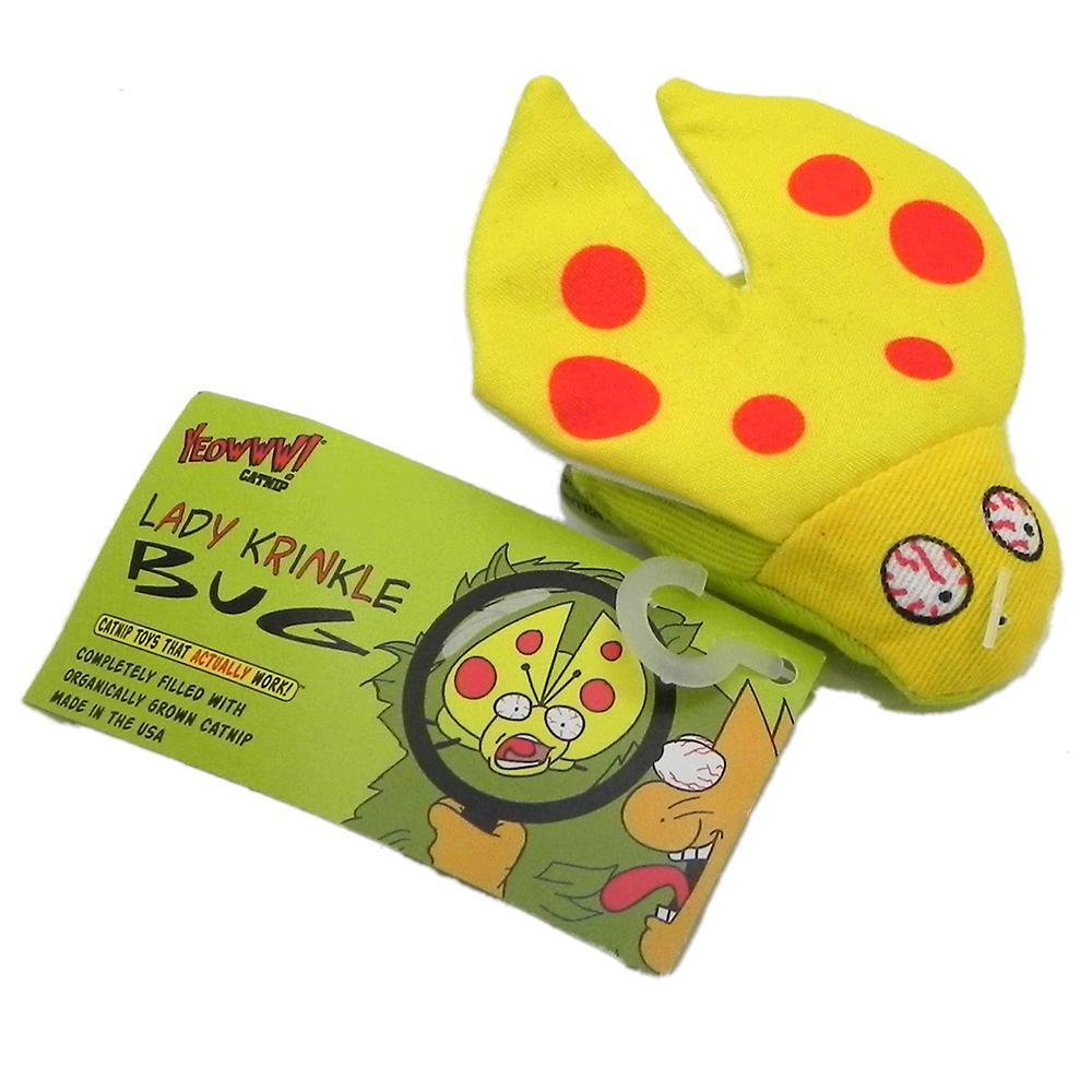 Yeowww! Lady-Krinkle-Bug Catnip Cat Toy