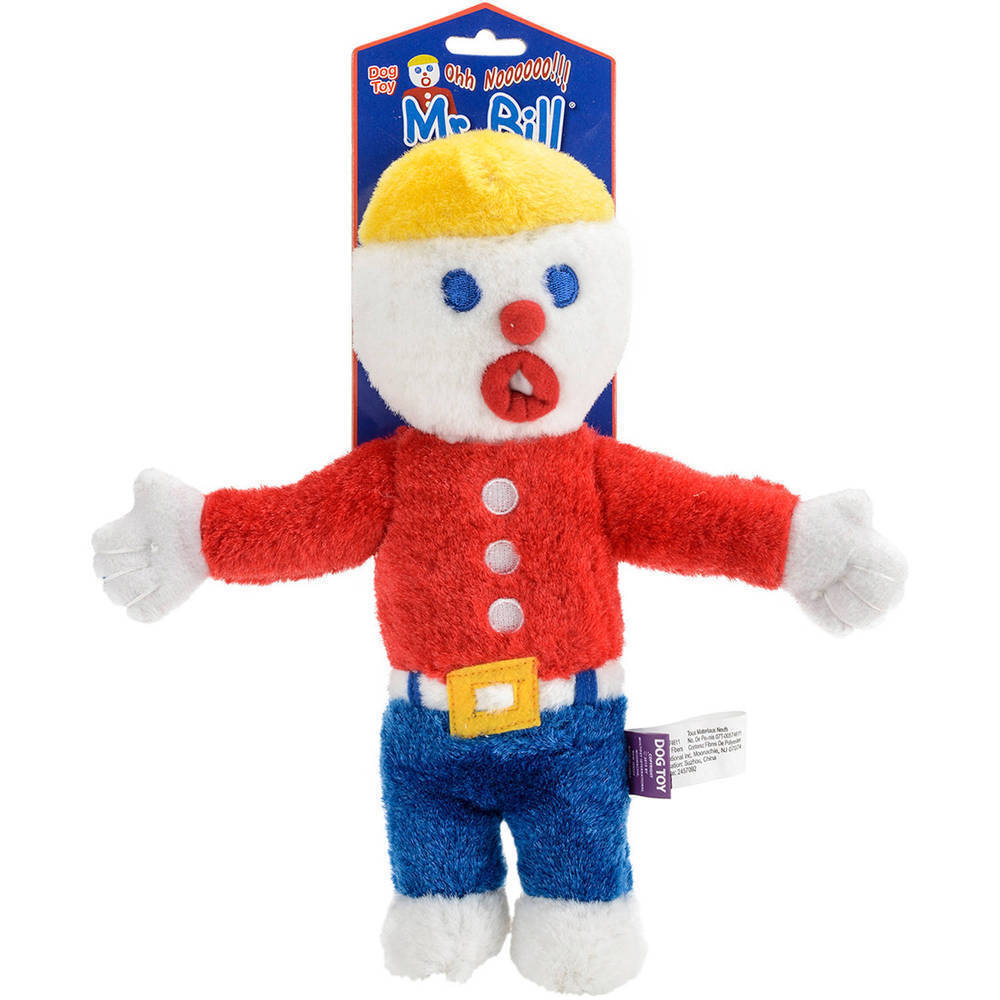 Multipet Mr. Bill Plush Dog Toy Multi-Color 10 in