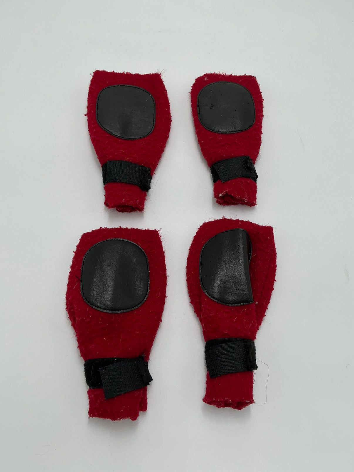 Dog Booties Set – Size Large (Estimated)- Red Indiana Pet Supply