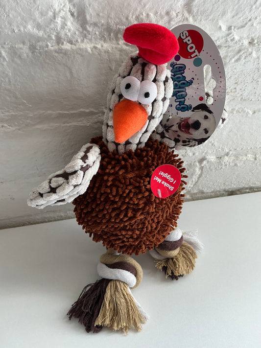Spot Giggler Chicken Dog Toy