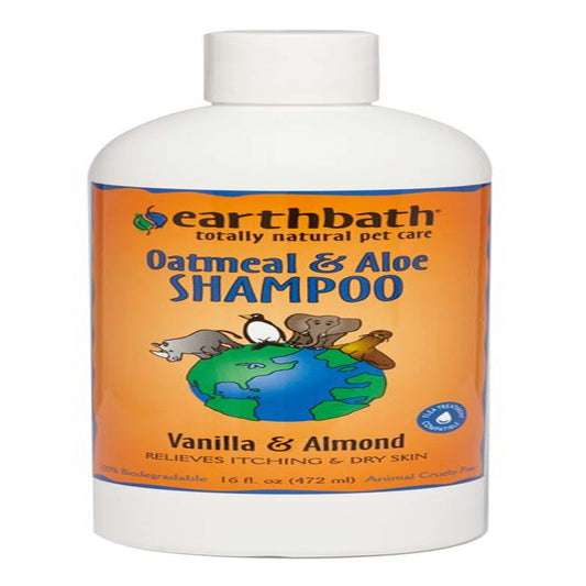 Earthbath Oatmeal & Aloe Shampoo, Vanilla & Almond 16 oz