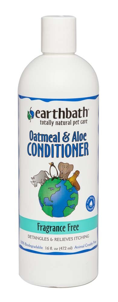 Earthbath Oatmeal & Aloe Conditioner, Fragrance Free 16 oz