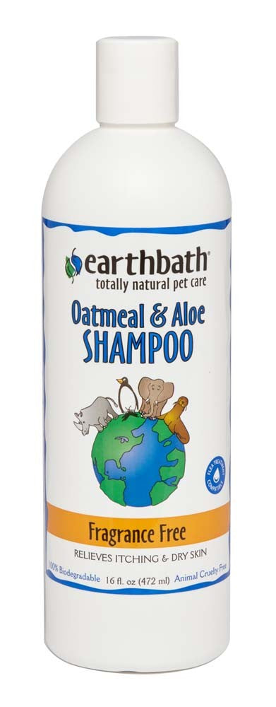 Earthbath Oatmeal & Aloe Shampoo, Fragrance Free 1ea/16 oz