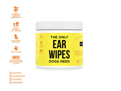 The Only Ear Wipes Dogs Need