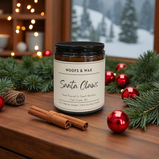 Santa Claws Candle - 7oz 100% Soy
