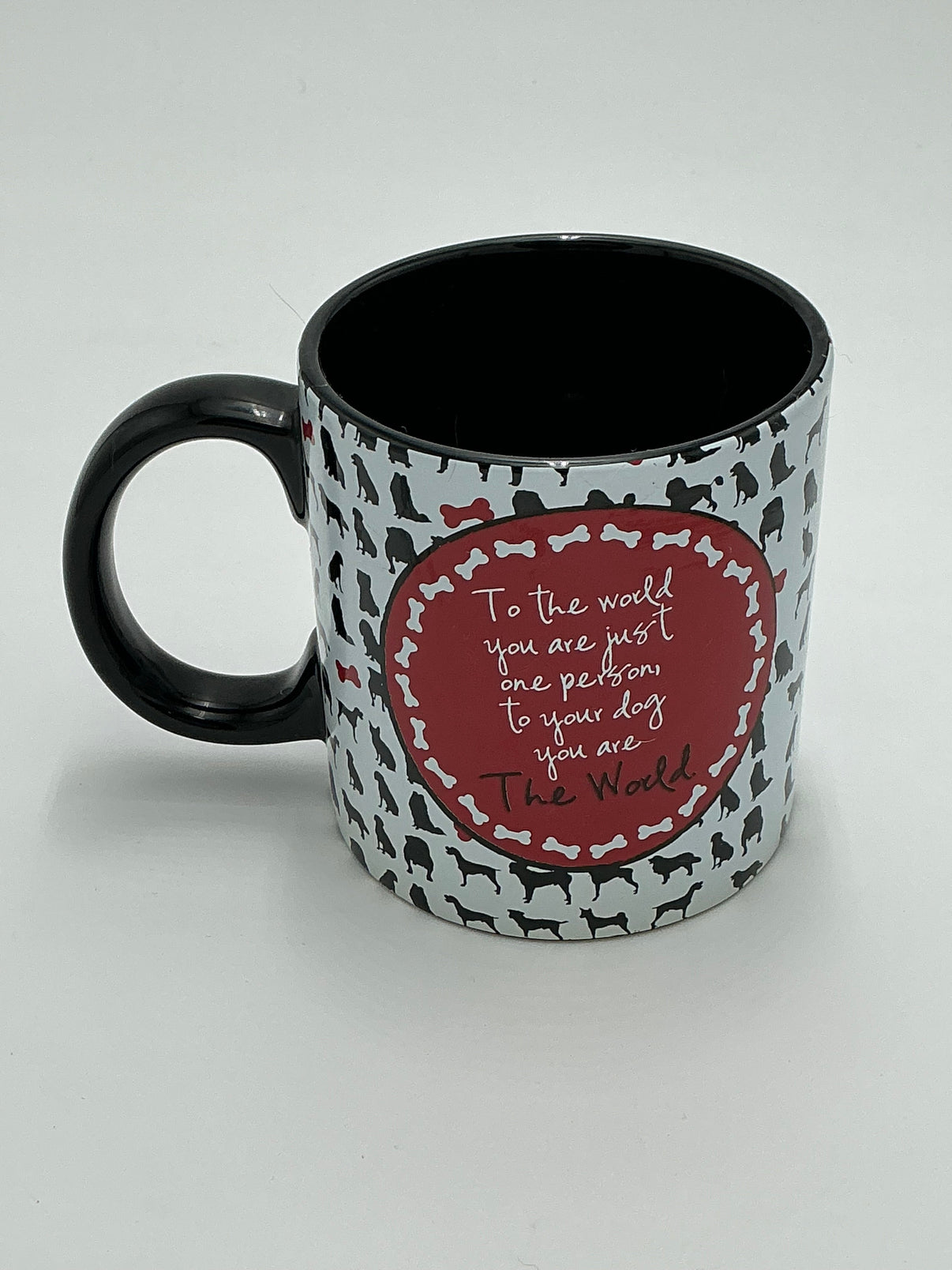 Dog Lover's Delight: Black Labrador Silhouette Coffee Mug Indiana Pet Supply