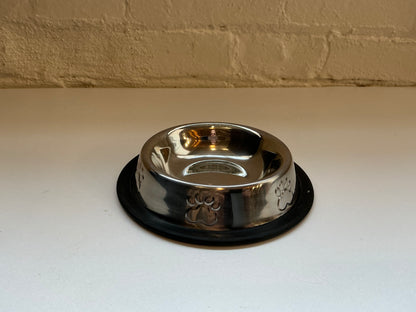 Stainless Steel Non-Slip Paw Print Bowl