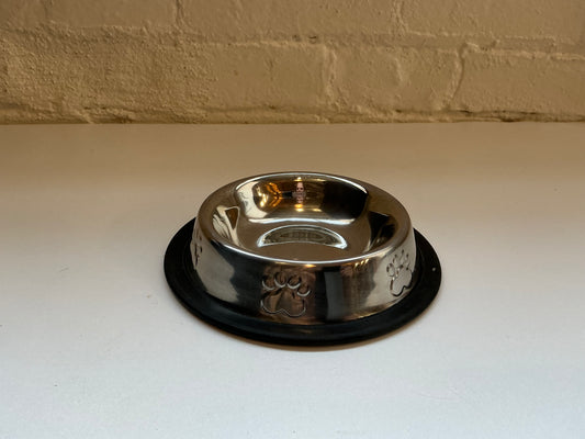 Stainless Steel Non-Slip Paw Print Bowl