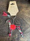 Floral Breed Keychain (Various Breeds/Colors)