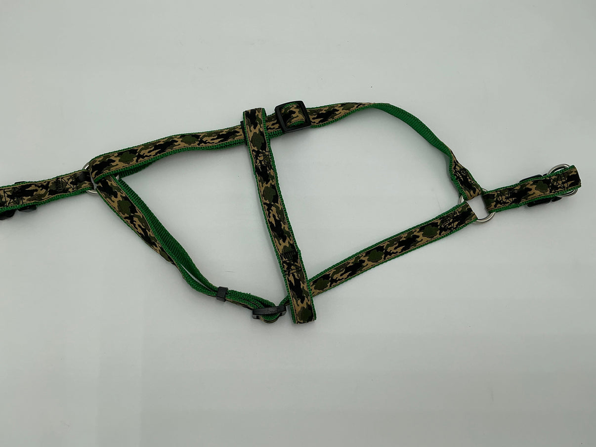 Dog Harness- Medium- Green Camo Indiana Pet Supply