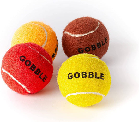 Thanksgiving Dog Tennis Balls Assorted Colors