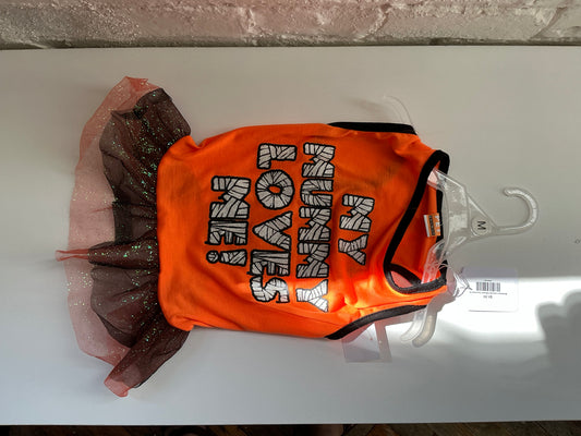 My Mummy Loves Me Halloween Dog Dress with TuTu Size M
