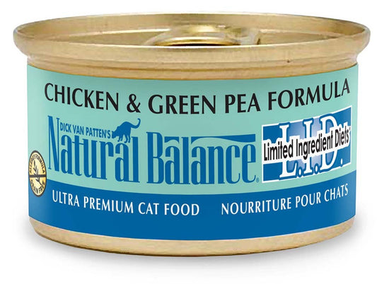 Natural Balance Pet Foods L.I.D. Wet Cat Food Chicken & Green Pea 5.5 oz/24 count