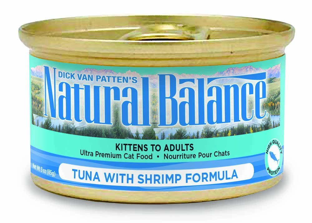 Natural Balance Pet Foods Ultra Premium Wet Cat Food Tuna w/Shrimp 24ea/5.5 oz