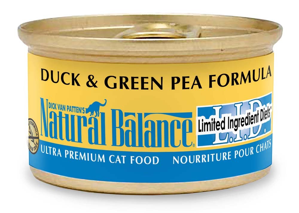 Natural Balance Pet Foods L.I.D. Wet Cat Food Duck & Green Pea 24ea/5.5 oz