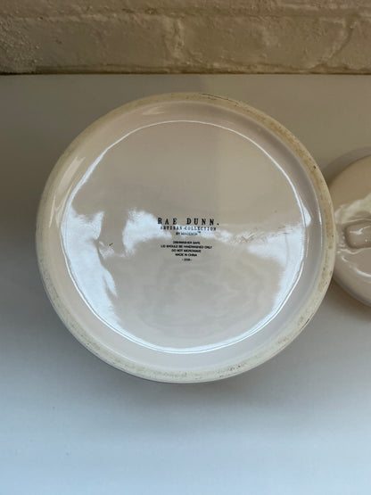 Rae Dunn "Nice Kitty" Ceramic Treat Jar w/ Sealing Lid