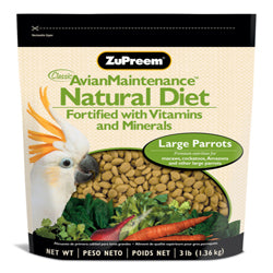 ZuPreem Natural Bird Food Large Parrots 3 lb