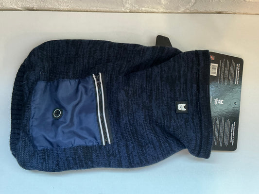 Silver Paw Anti-Odor/ Anti-Mold Dark Blue Dog Sweater Size Large