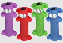 Multipet Loofa Latex Dog Toy Assorted 6 in