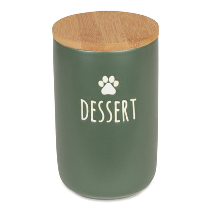 Dessert Hunter Green Ceramic Treat Canister