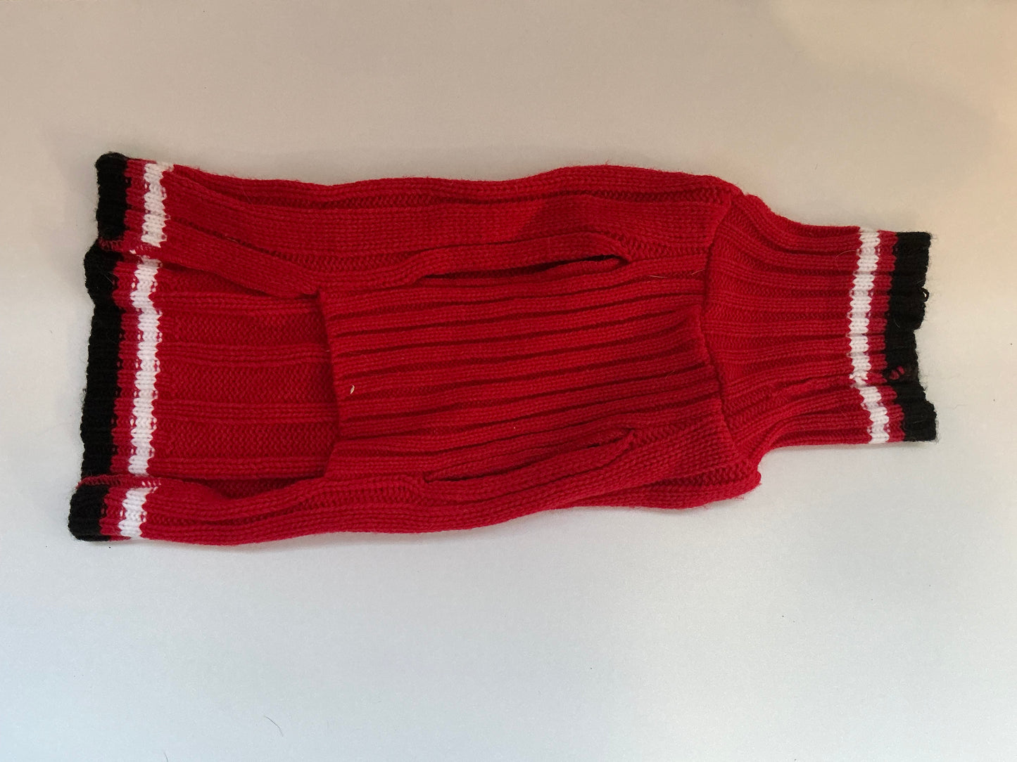 Red Knitted Dog Sweater Size Small
