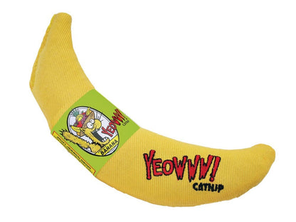 Yeowww! Banana Catnip Cat Toy Yellow