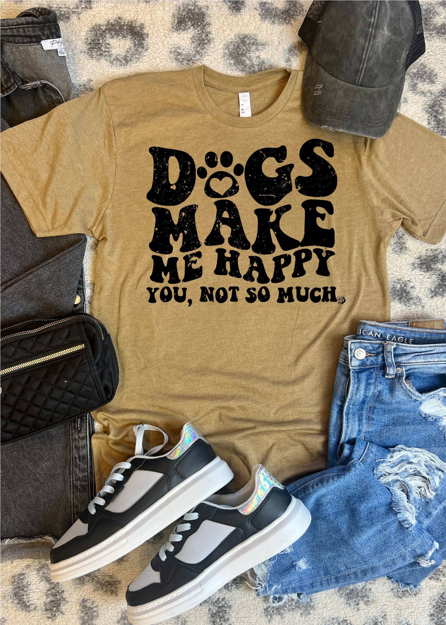 Dogs Make Me Happy, You Not So Much Tee | Dog Mom |