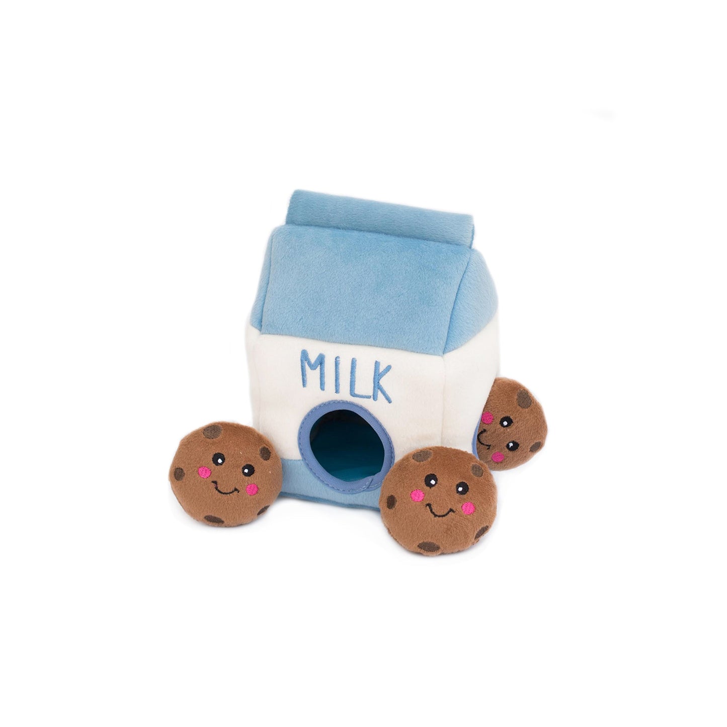 ZippyPaws Zippy Burrow Dog Toy Milk and Cookies