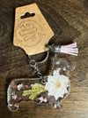 Floral Breed Keychain (Various Breeds/Colors)