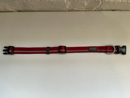 Terrain Dog Red Nylon Large Adjustable Pet Collar