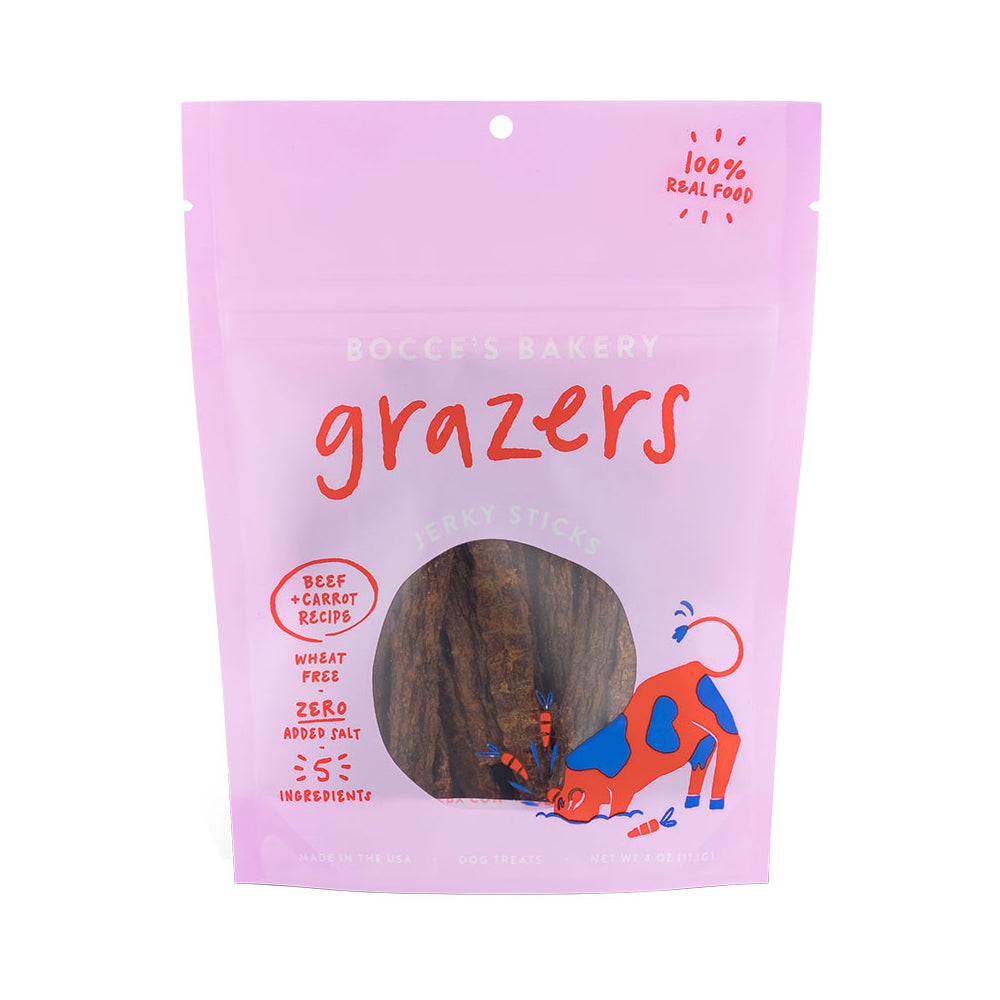 Bocces Dog Grazers Beef 4 oz.