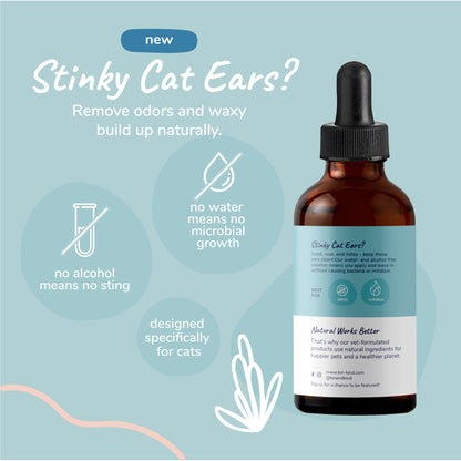 Kin+Kind Natural Kitty Ear Cleaner 4oz.