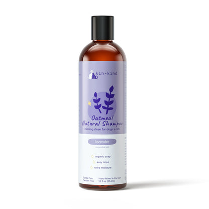 Kin+Kind Shampoo Oatmeal Lavender 12oz.