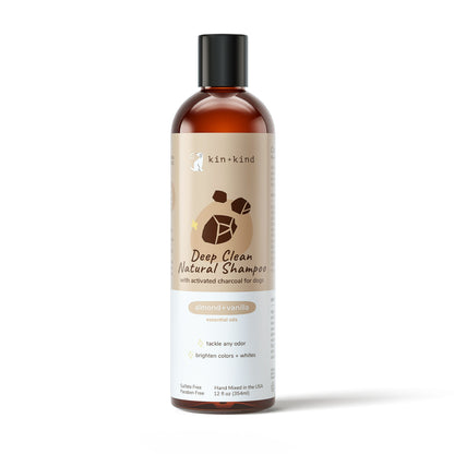 Kin+Kind Shampoo Deep Clean 12oz. Almond Vanilla