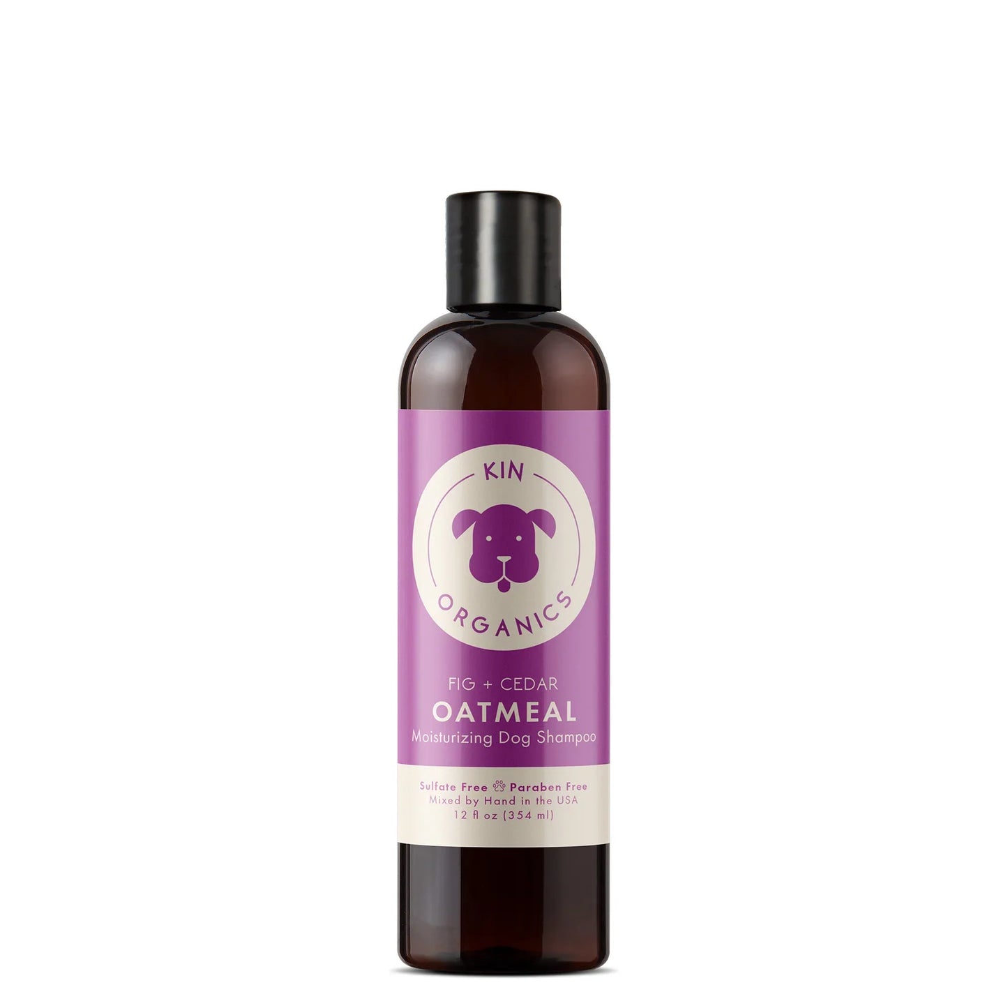 Kin+Kind Coat Oatmeal Fig+Cedar 12oz. Kin Organics Shampoo