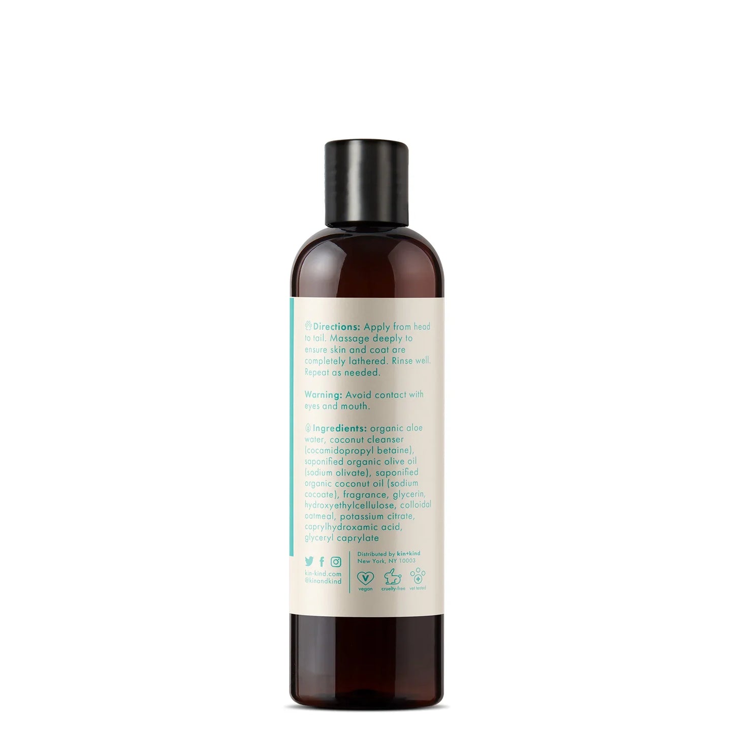 Kin+Kind Coat Oatmeal Jasmn+Lil 12oz. Kin Organics Shampoo