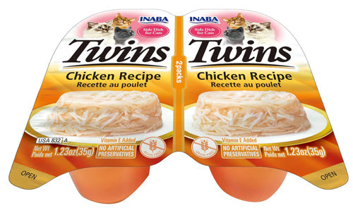 Inaba Cat Twin Cups Chicken 6Ct /2.46Oz