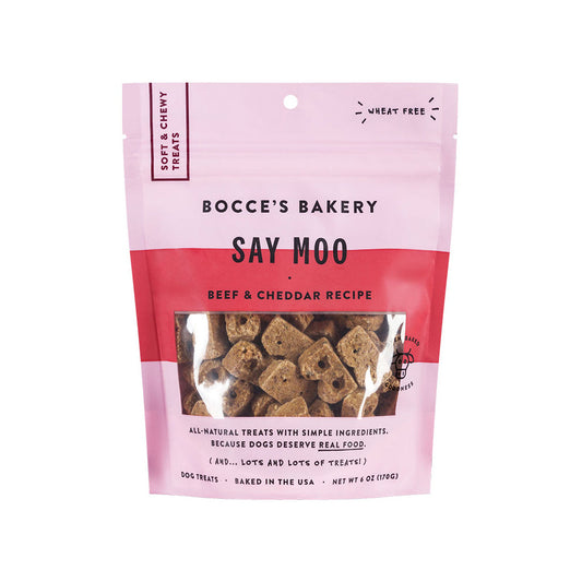 Bocces Bakery Dog Soft And Chewy Say Moooo 6oz.