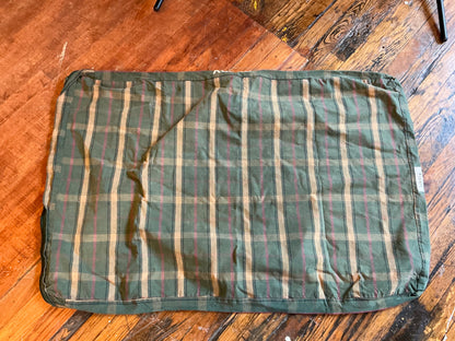 Orvis Plaid Green Heavy Duty Replacement Dog Bed Cover; Name “Brody”Embroidered onto the side