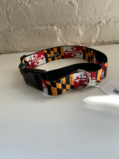 1.5” Wide Maryland Flag Martingale Collar w/ Buckle Medium