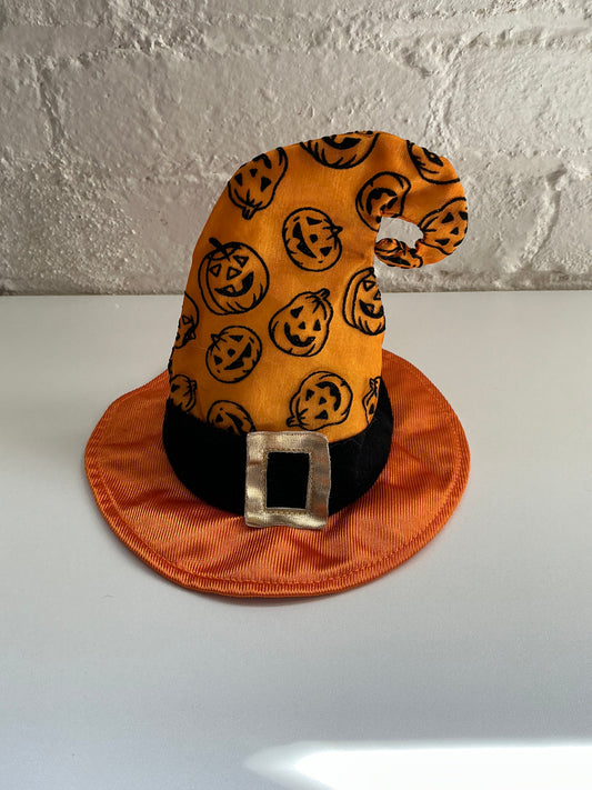 Orange Witch Hat w/ Pumpkins Halloween Costume Hat